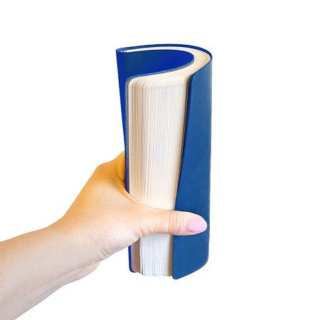 Бизнес-блокнот FUNKY А5, синий, серый форзац, мягкая обложка, в линейку 