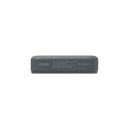 Внешний аккумулятор Юнион PD (Union PD) 10000mAh с функцией беспроводной зарядки 15W, серый