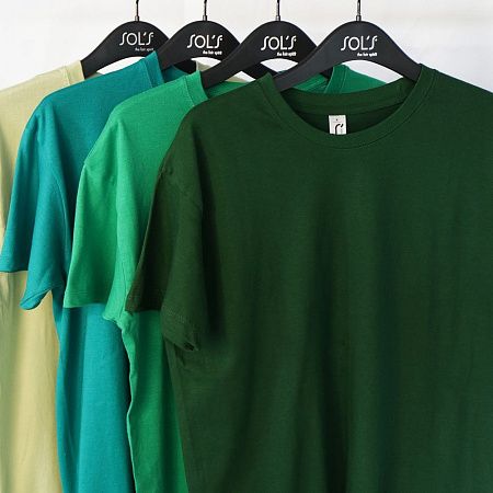 Футболка унисекс Regent 150, темно-зеленая, размер XS