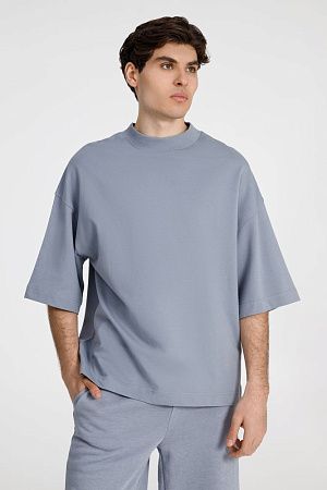 Футболка оверсайз унисекс T9, серая, размер M/L