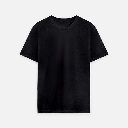 Футболка унисекс премиум AURA, 100% хлопок 200гр. черный, размер XS/S