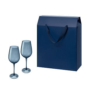 Подарочный набор 2 бокала для вина Toscana в большом подарочном пакете