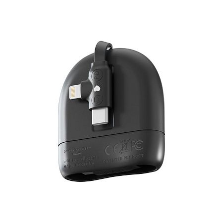 Кабель Xoopar ICE-R с ретрактором 2 в 1, разъёмы USB-C и Lightning, 60 Вт