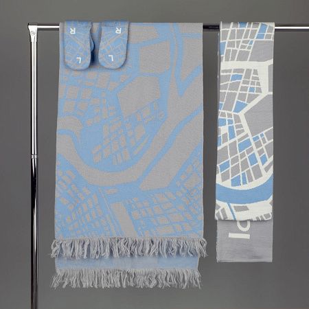 Шарф на заказ Tricksy Classic Net, L, полушерсть