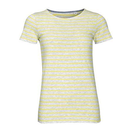 Футболка Miles Women серая с желтым, размер XS