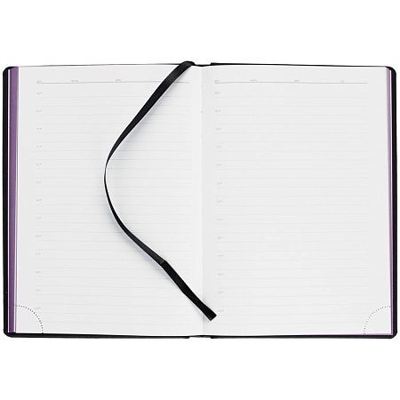 Ежедневник Mobile на заказ, недатированный, черно-фиолетовый