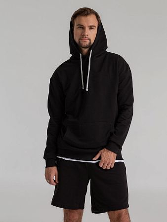 Толстовка с капюшоном Unit Kirenga, черная, размер XS