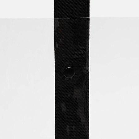 Шопер Clear Fest, ver.2, прозрачный с черными ручками