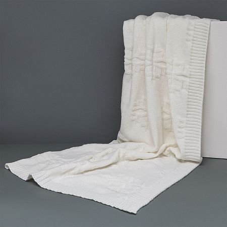 Плед под заказ с индивидуальным принтом. Полиэстер-софт, Петельный рисунок. 1 цвет. Размер 110х170