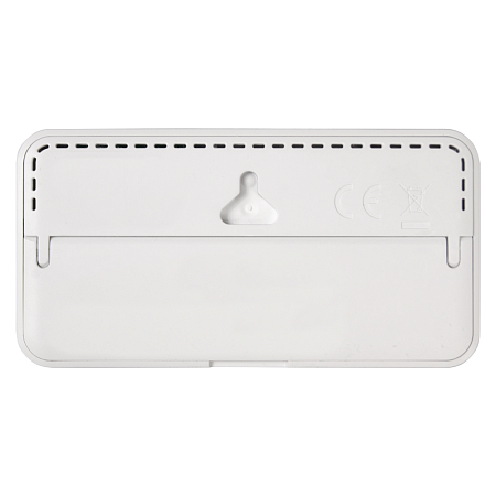 Часы настольные Chronos с термометром и гигрометром, с ж/к дисплеем, белые