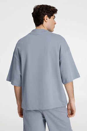 Футболка оверсайз унисекс T9, серая, размер M/L