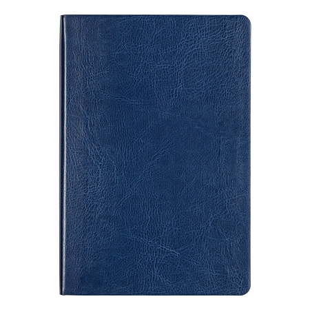 Ежедневник Flexy Buffalo А5, темно-синий с серебристым срезом, недатированный, в гибкой обложке