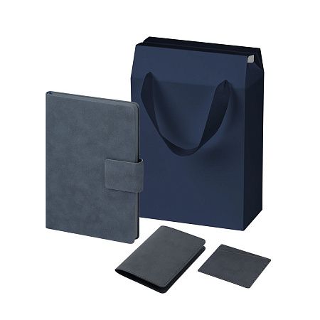 Подарочный набор Ritz, Nuba, синий (ежедневник, кардхолдер, обложка на паспорт)