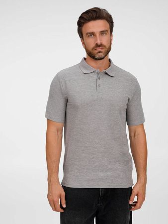 Рубашка поло унисекс Tervise, серый меланж, размер L