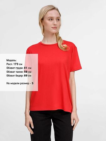 Футболка унисекс Senti, красная, размер S