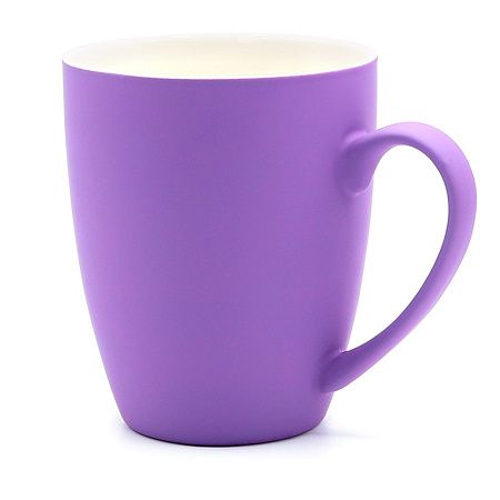 Кружка Elegante, софт-тач, 350мл, оранжевая-S