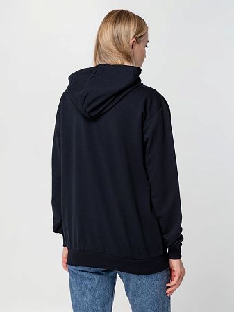 Толстовка на молнии с капюшоном Unit Siverga, темно-синяя, размер XS