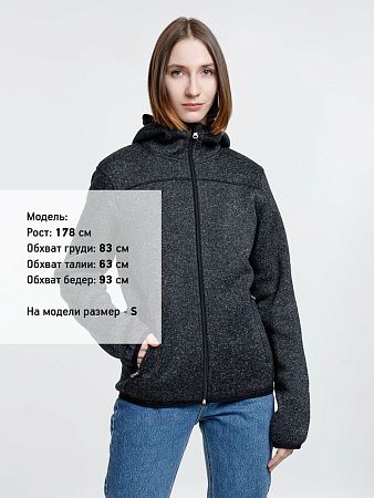 Куртка с капюшоном унисекс Gotland, черная, размер S