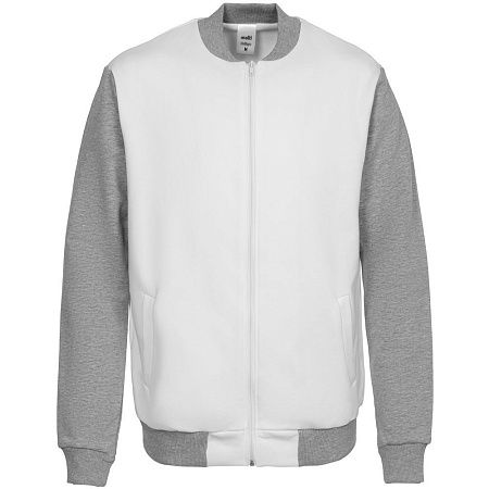 Бомбер College, молочно-белый, размер XS v2