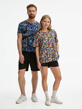 Футболка унисекс Senti с полной запечаткой на заказ, размер S