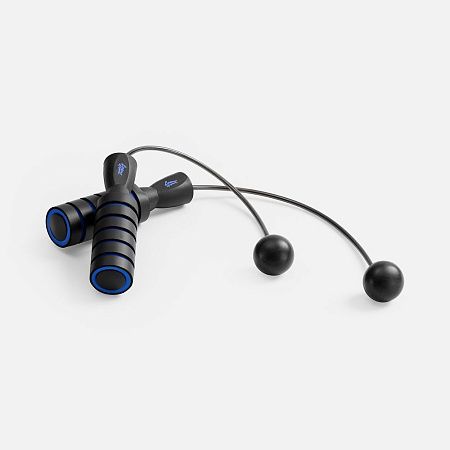Беспроводная скакалка Silentino, черная с синим