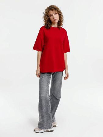 Джемпер с коротким рукавом Siluetti Volumica, красный, размер M/L