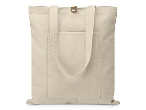 Cумка «Clip» из хлопка 340 г/м2 с застежкой из экокожи