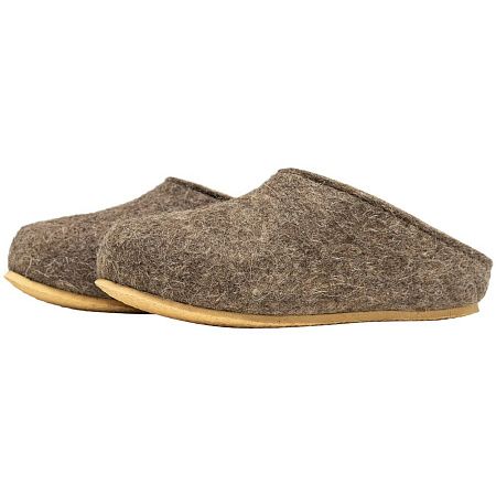 Домашние валенки Step, серо-коричневые (натуральные), размер 41