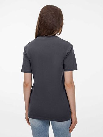 Футболка унисекс T-Bolka 180, темно-серая, размер XS