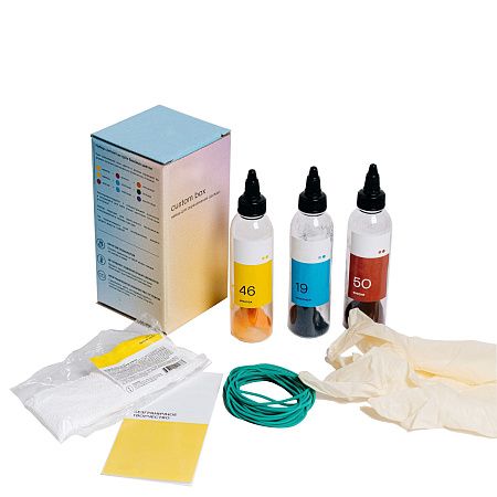 Подарочный набор "Свобода": футболка,  красители для раскрашивания, активатор для красителей, перчатки, ассорти безе