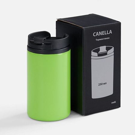 Термостакан Canella, зеленый матовый (яблоко)
