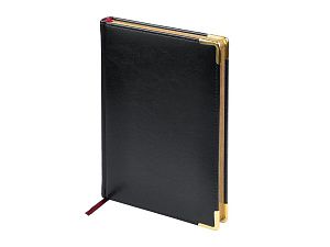 Ежедневник датированный А5 «Sidney Nebraska» на 2026 год, с золотым срезом и уголками