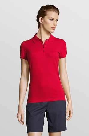 Рубашка поло женская People 210, красная, размер XXL