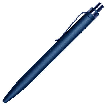 Ручка шариковая Shine Ray Soft touch алюминиевая, темно-синяя