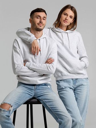 Толстовка с капюшоном Snake II светло-серый меланж, размер M