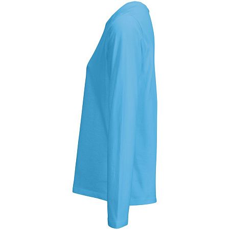 Футболка с длинным рукавом женская Monarch Women, ярко-бирюзовая, размер M