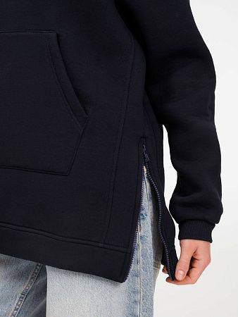 Худи унисекс оверсайз Easy Street, темно-синее, размер XS/S