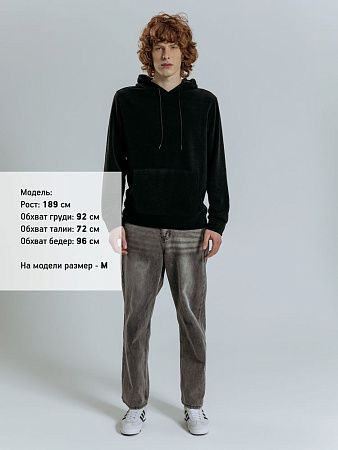 Худи унисекс Prima Vista, черное, размер XL