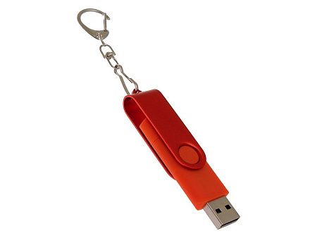 USB 3.0- флешка на 64 Гб с поворотным механизмом и дополнительным разъемом Type-C