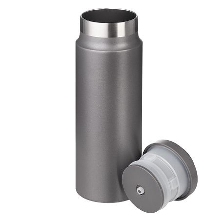 Термобутылка вакуумная герметичная Allegra, серая