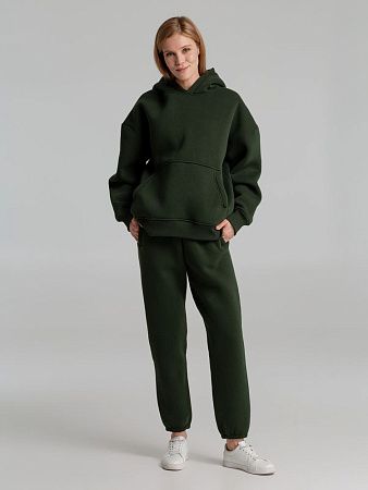 Худи Kulonga Oversize, темно-зеленый (хаки), размер M/L