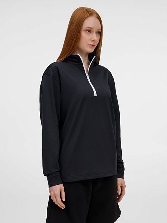 Свитшот на молнии Morfiss, черный, размер M/L
