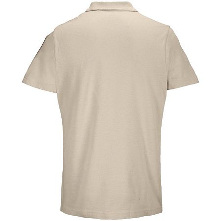 Рубашка поло унисекс Pulse, бежевая (льняная), размер S