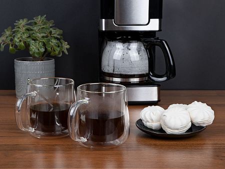 Чашка с двойными стенками Glass First