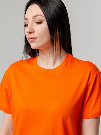 Футболка унисекс T-bolka 140, оранжевая, размер S
