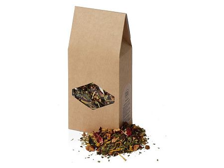 Подарочный набор: кукла фарфоровая, чай "Малина с мятой"