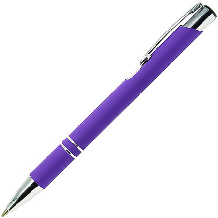 Ручка шариковая, COSMO HEAVY Soft Touch Requis,, металлическая, фиолетовая