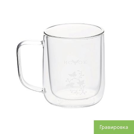Кружка стеклянная с двойными стенками Виора (Viora)