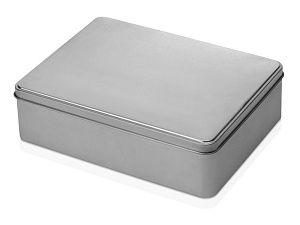 Коробка прямоугольная, цвет: серебристый