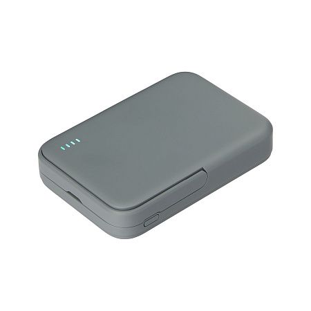 Внешний аккумулятор Юнион PD (Union PD) 10000mAh с функцией беспроводной зарядки 15W, серый